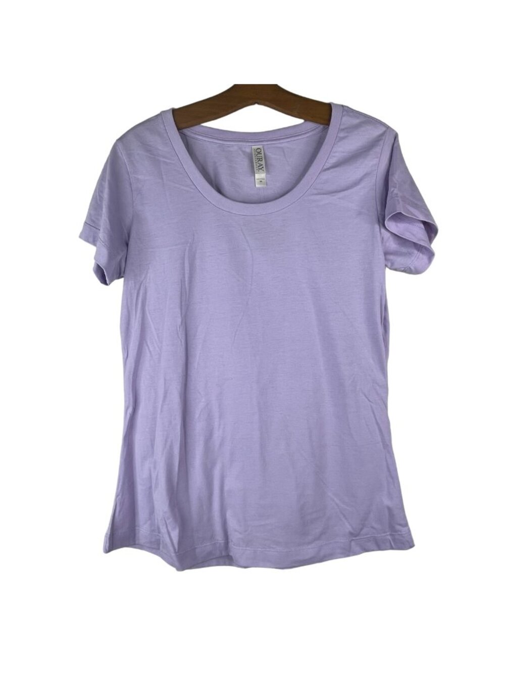 Ouray Tshirt Medium Sportswear Scoop Neck Short Sleeve Cotton Purple NEW